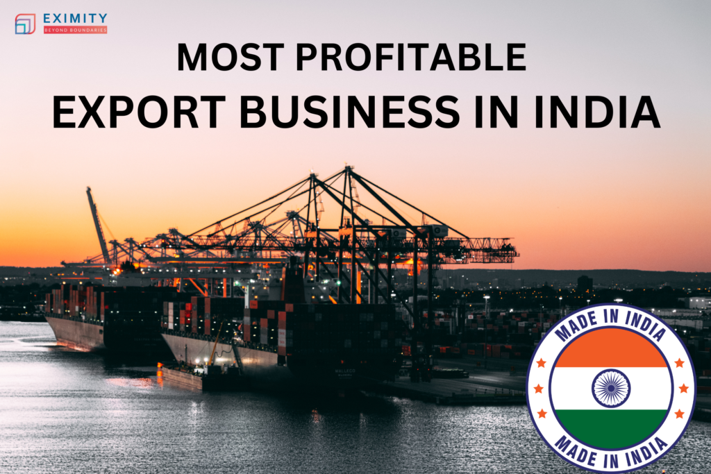 most profitable export business in india