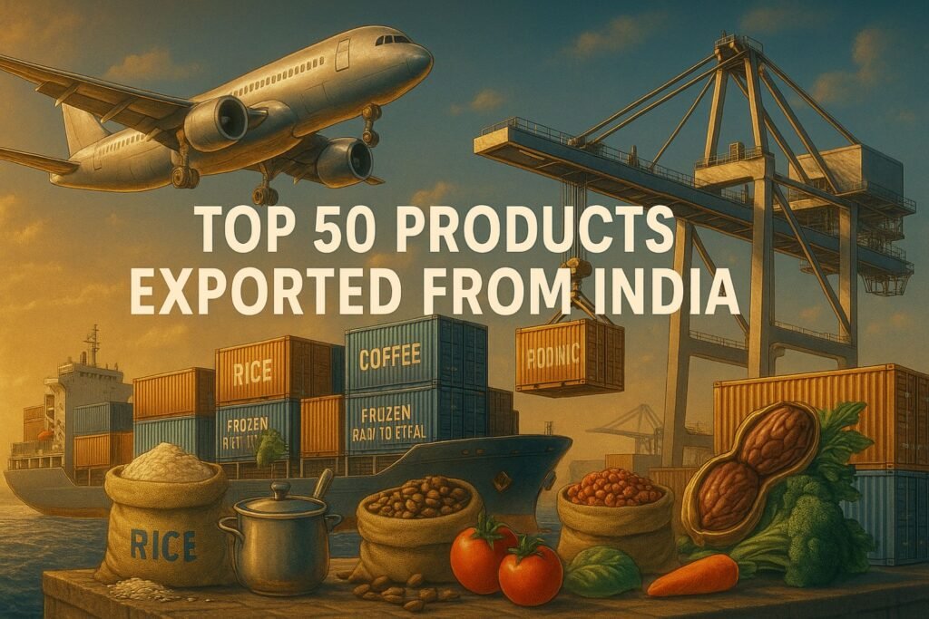 Top 50 Products Exported from India