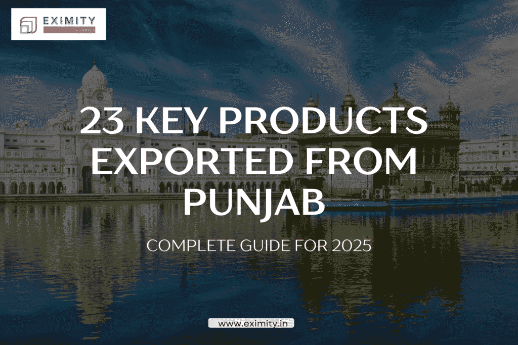 products exported from Punjab