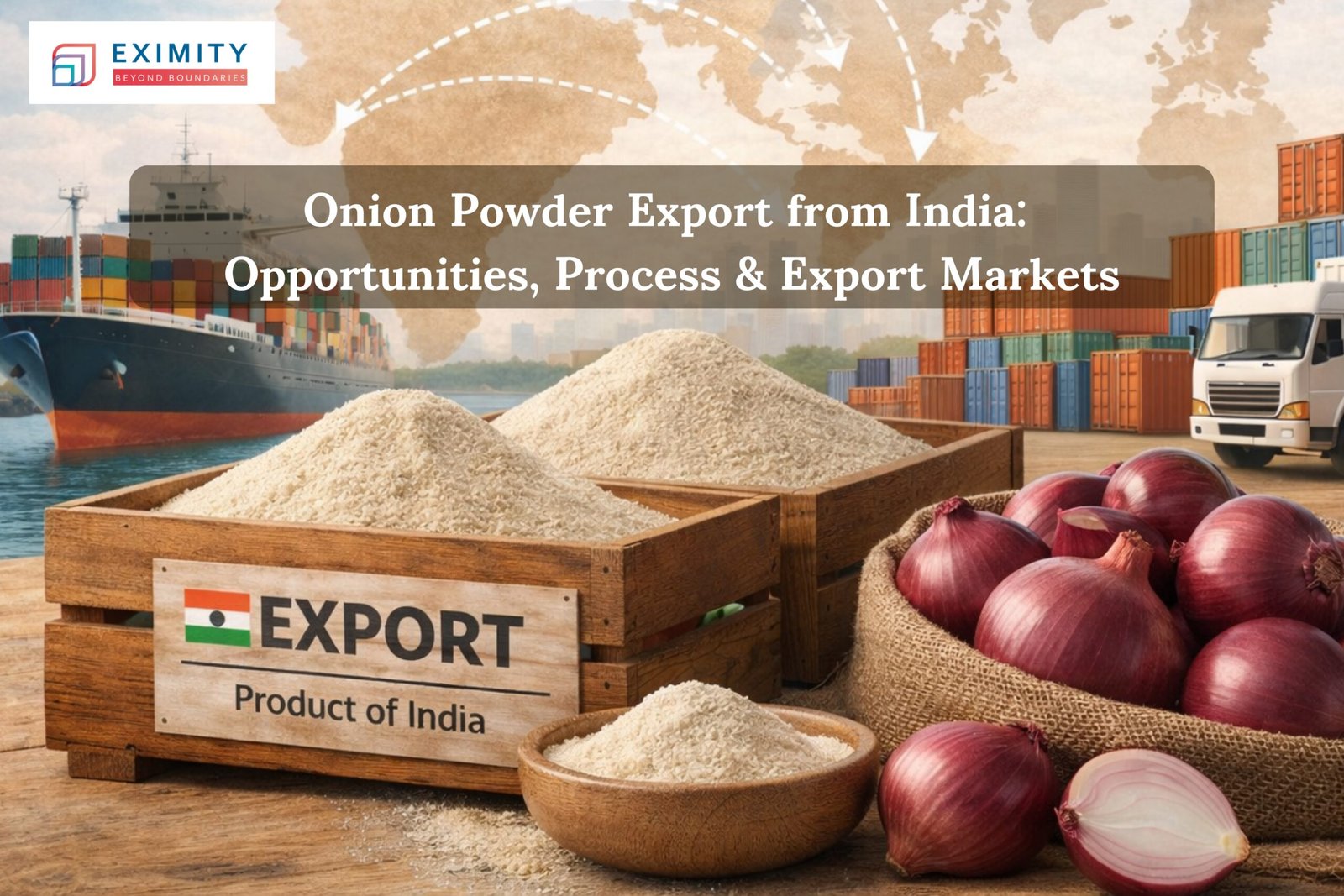 onion powder export from india