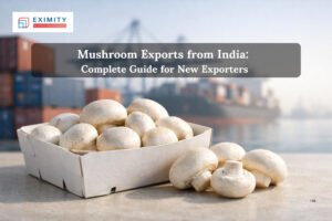 mushroom exports from india