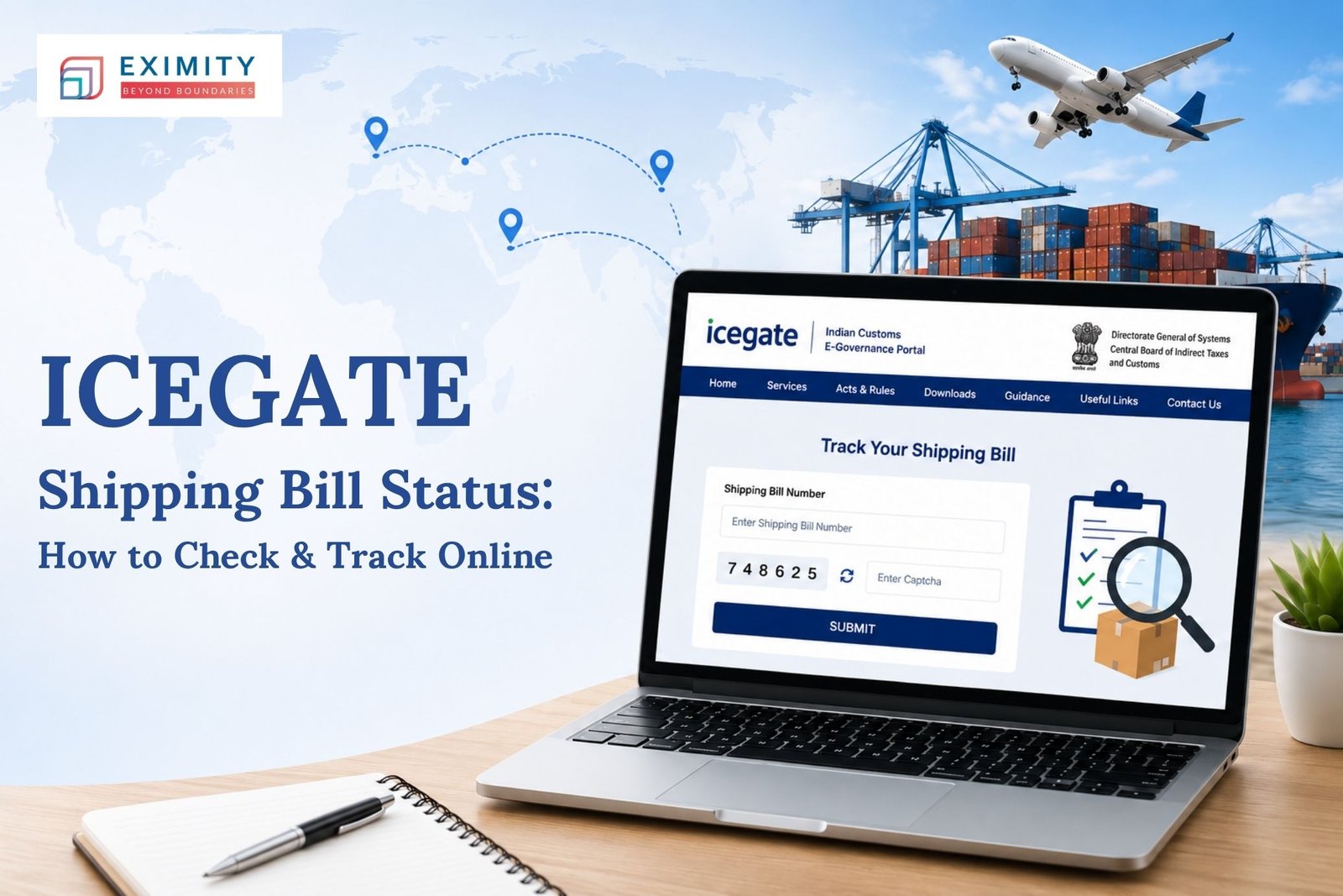 icegate shipping bill status